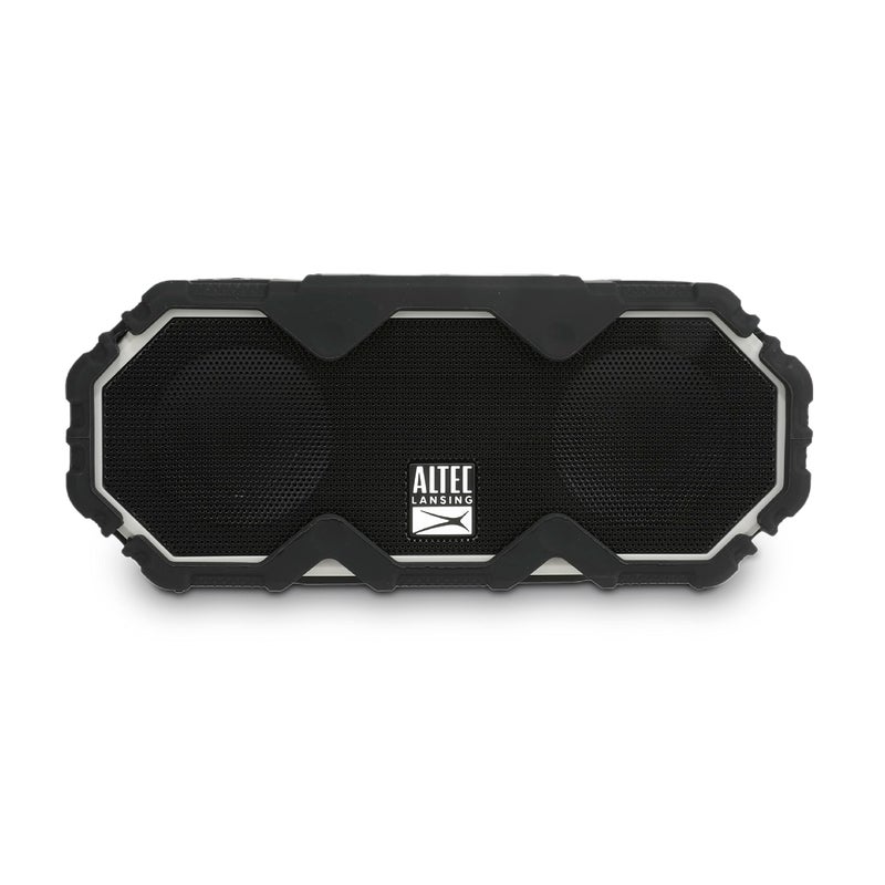 Altec Lansing Mini LifeJacket Jolt Bluetooth Speaker with Qi, Wireless, Waterproof, Portable, Speakers, Loud Volume, Strong Bass, Rich Stereo System, Microphone, 16 Hour Battery, 100 ft Range, Gray - Image 1
